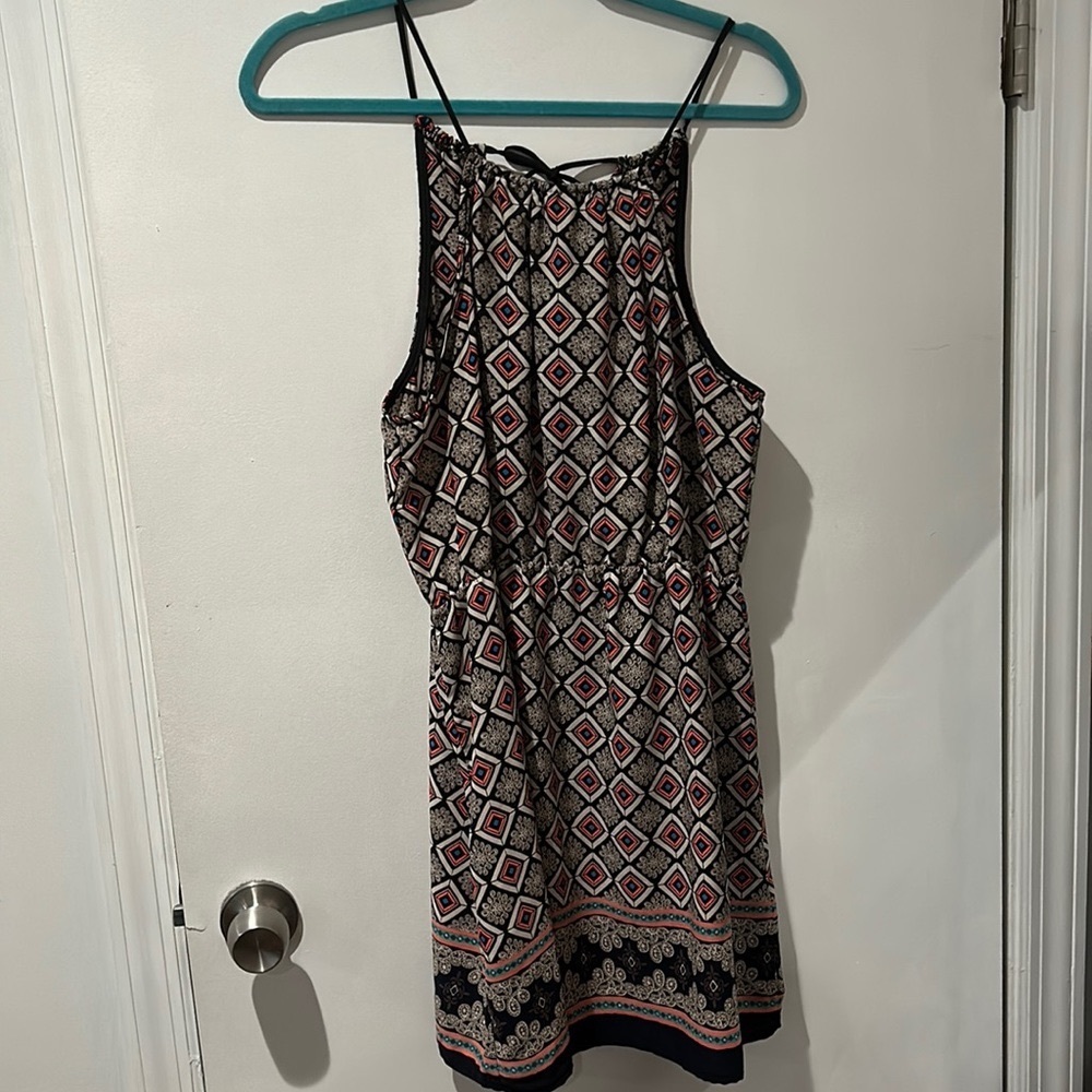 Millibon USA multicolor boho geometric mini dress